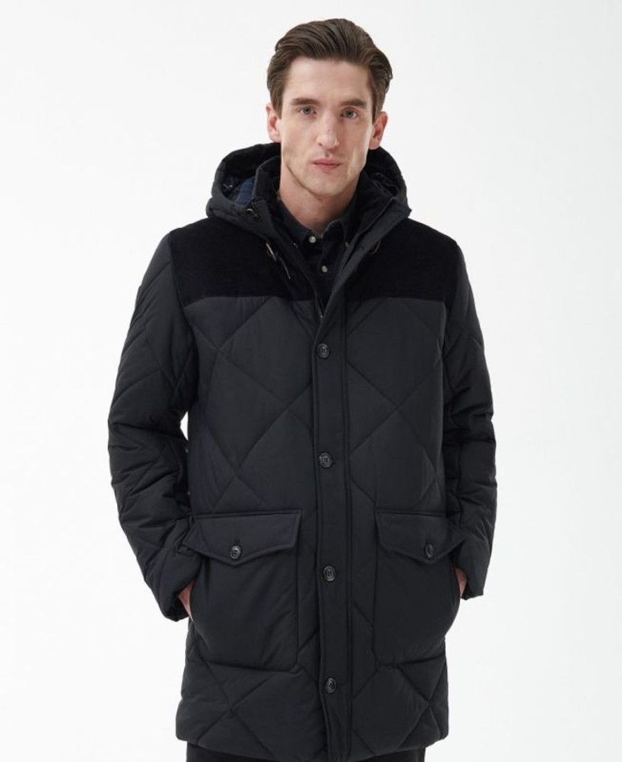 Men Barbour Parka Jackets | Barbour Elmwood Quilted Parka Jacket