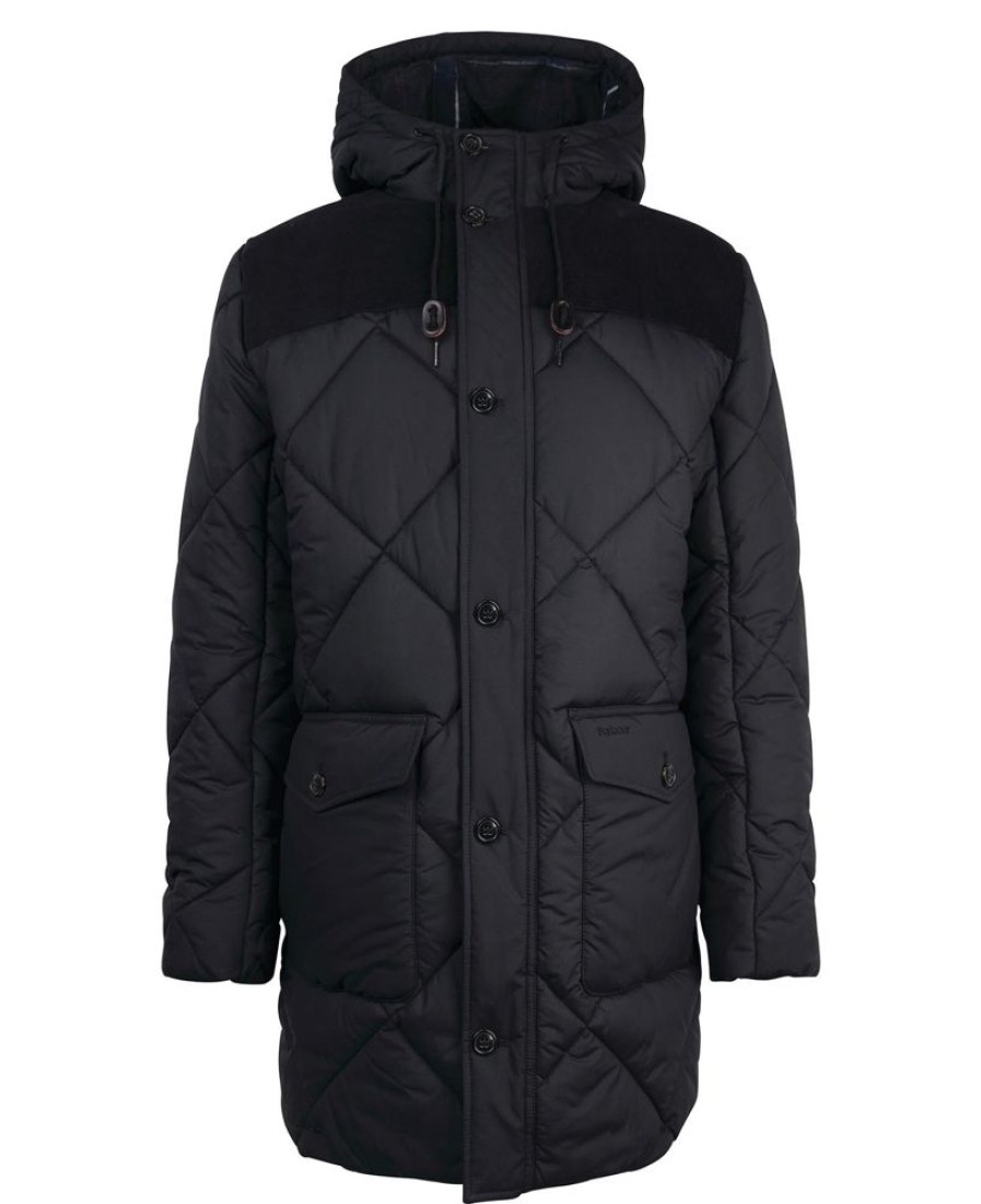 Men Barbour Parka Jackets | Barbour Elmwood Quilted Parka Jacket