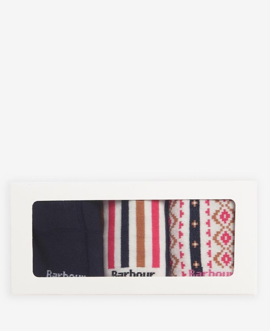 Accessories Barbour Socks | Barbour Claudia Fairisle Sock Gift Set