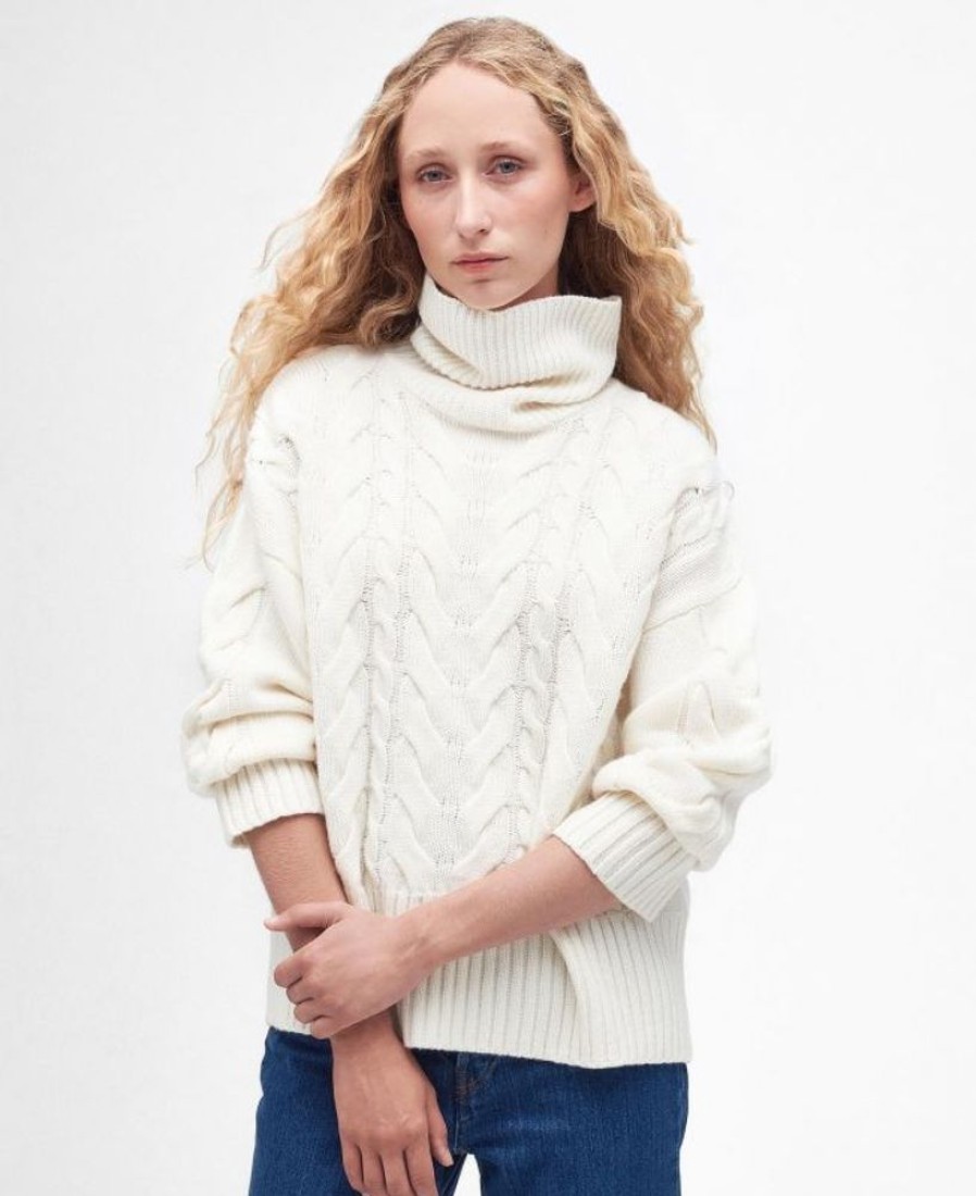 Women Barbour Jumpers | Barbour Woodlane Knitted Jumper