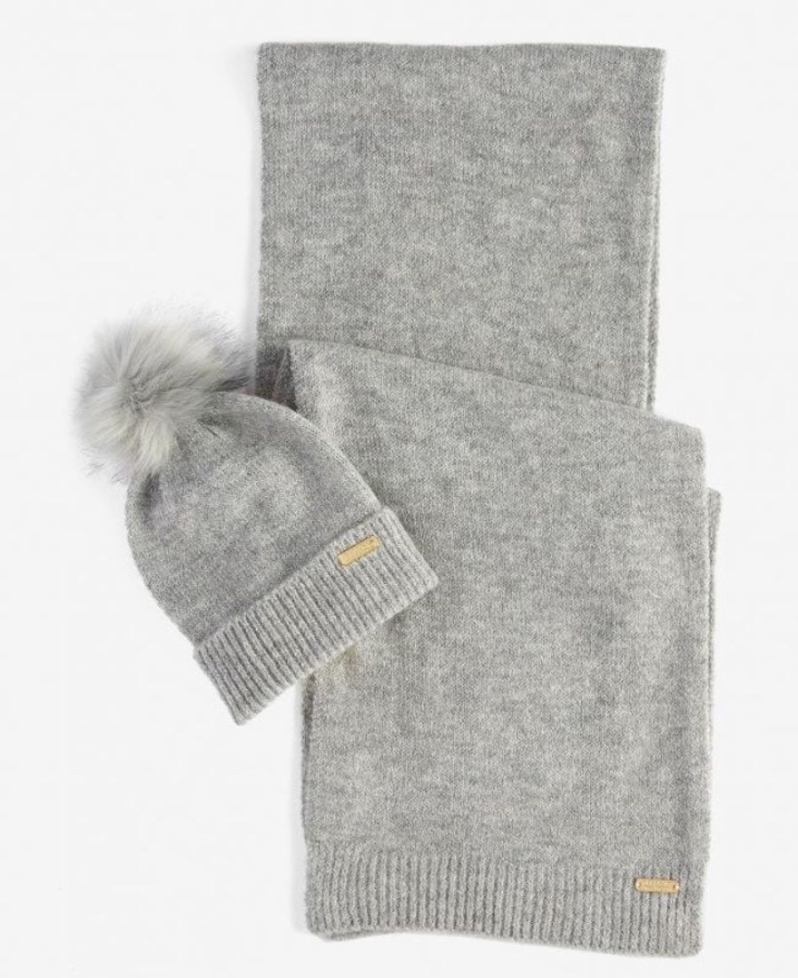 Accessories Barbour Scarves & Wraps | B.Intl Sparkle Beanie & Scarf Set