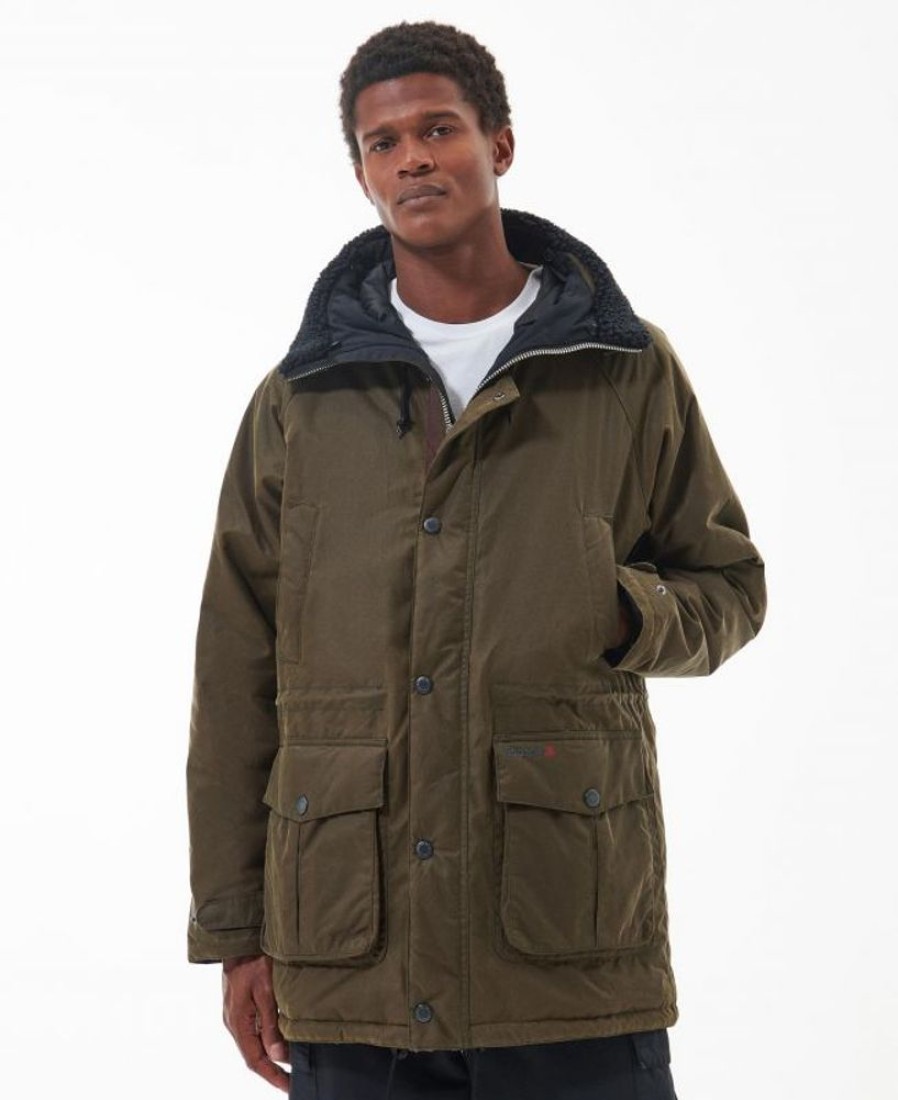 Men Barbour Parka Jackets | Barbour Corbridge Wax Parka Jacket