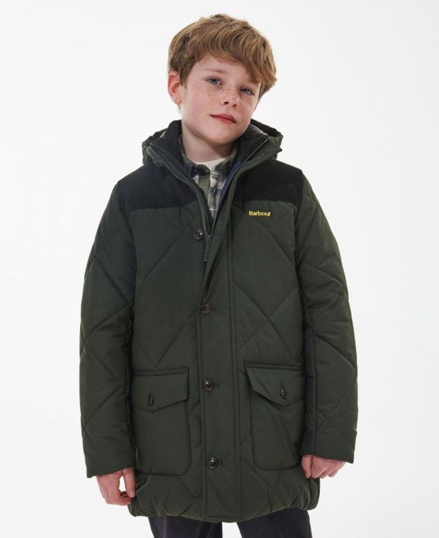 Kids Barbour Quilted Jackets | Barbour Boys' Elmwood Quilted Jacket