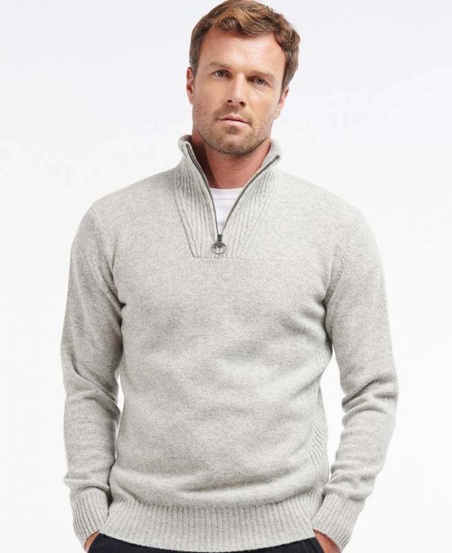 Men Barbour Jumpers | Barbour Essential Lambswool Half Zip Sweater