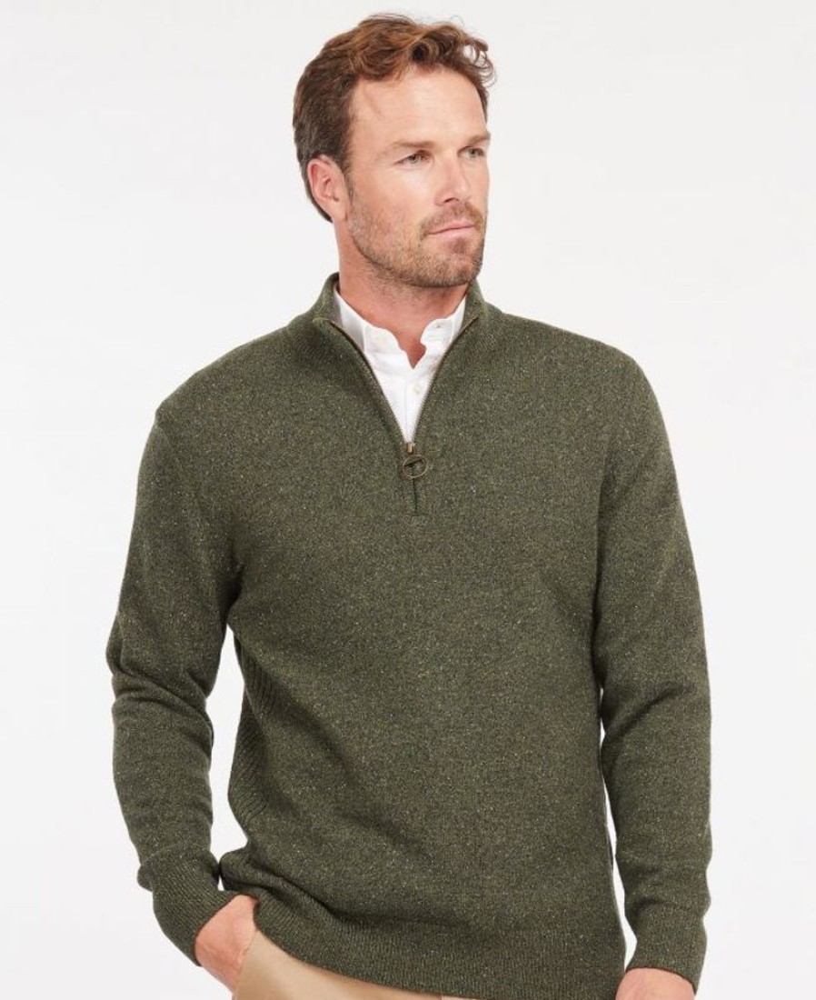 Men Barbour Jumpers | Barbour Essential Pullover Tisbury Half Zip