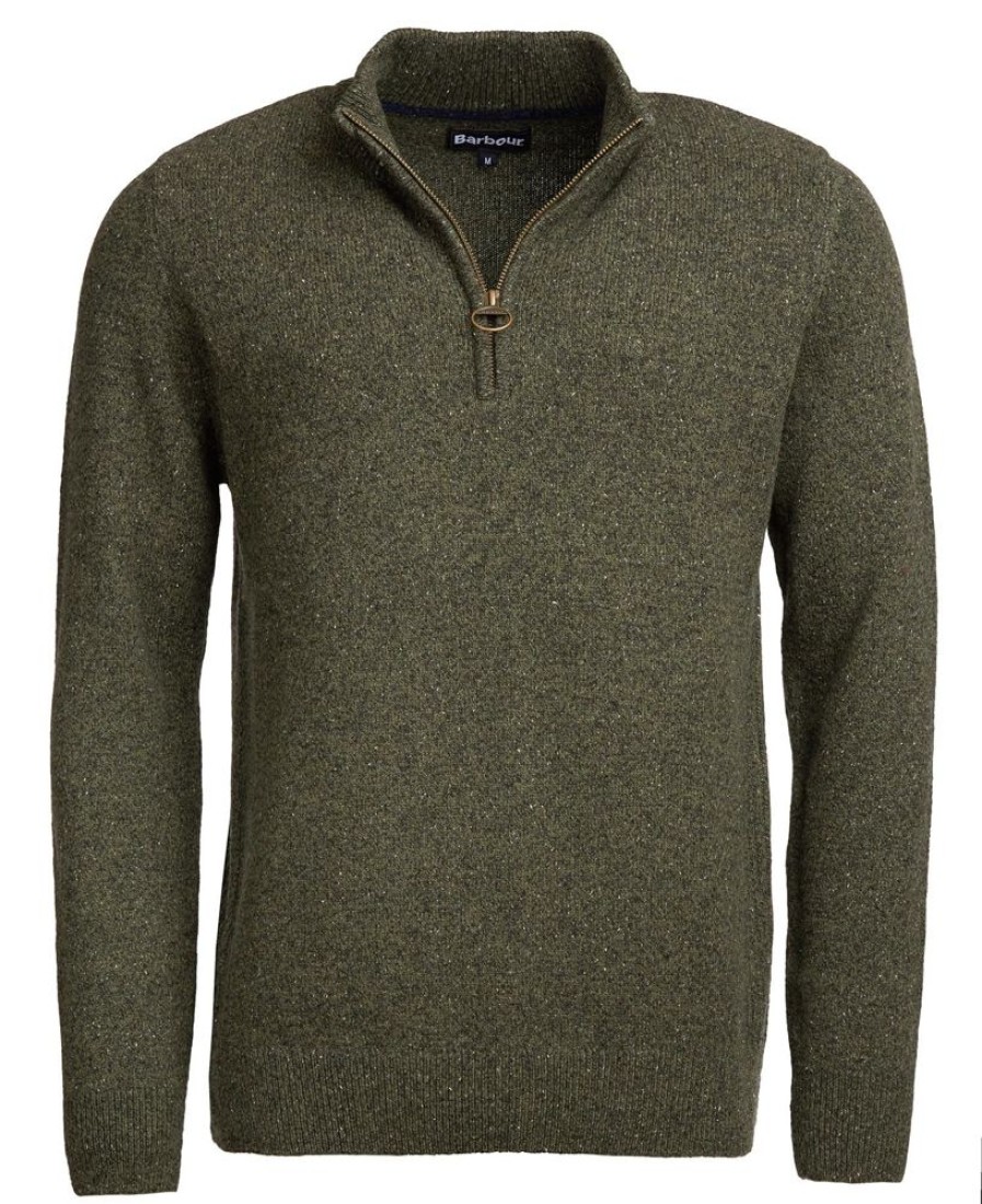 Men Barbour Jumpers | Barbour Essential Pullover Tisbury Half Zip