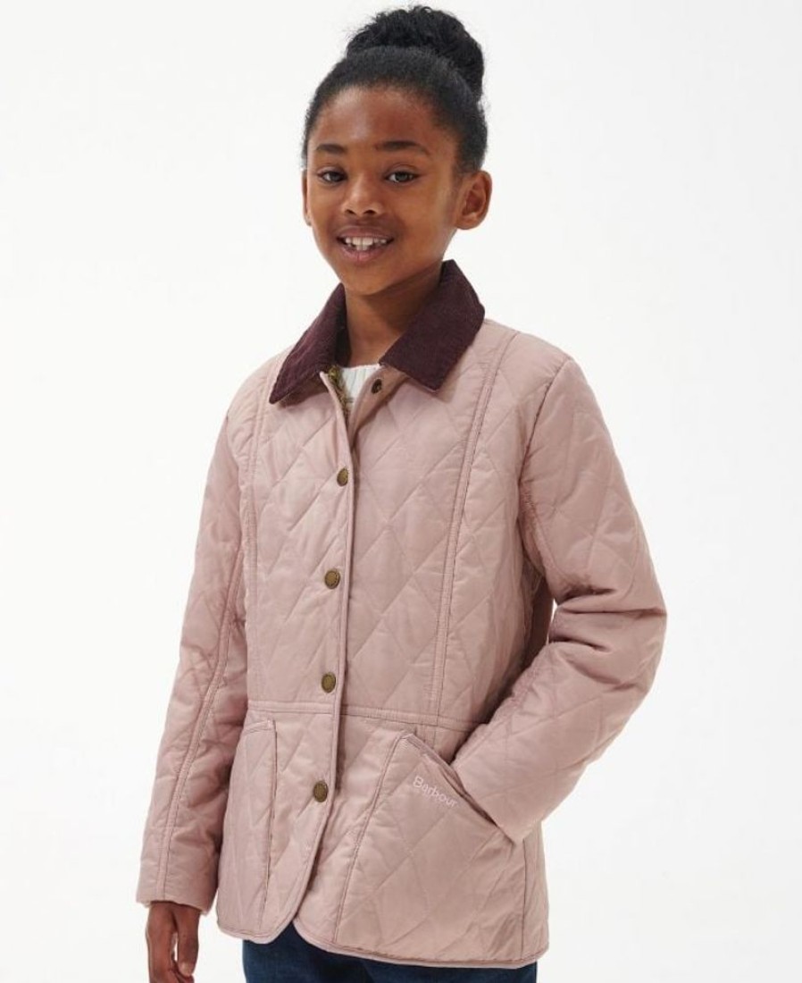 Kids Barbour Quilted Jackets | Barbour Girls Printed Liddesdale Quilted Jacket