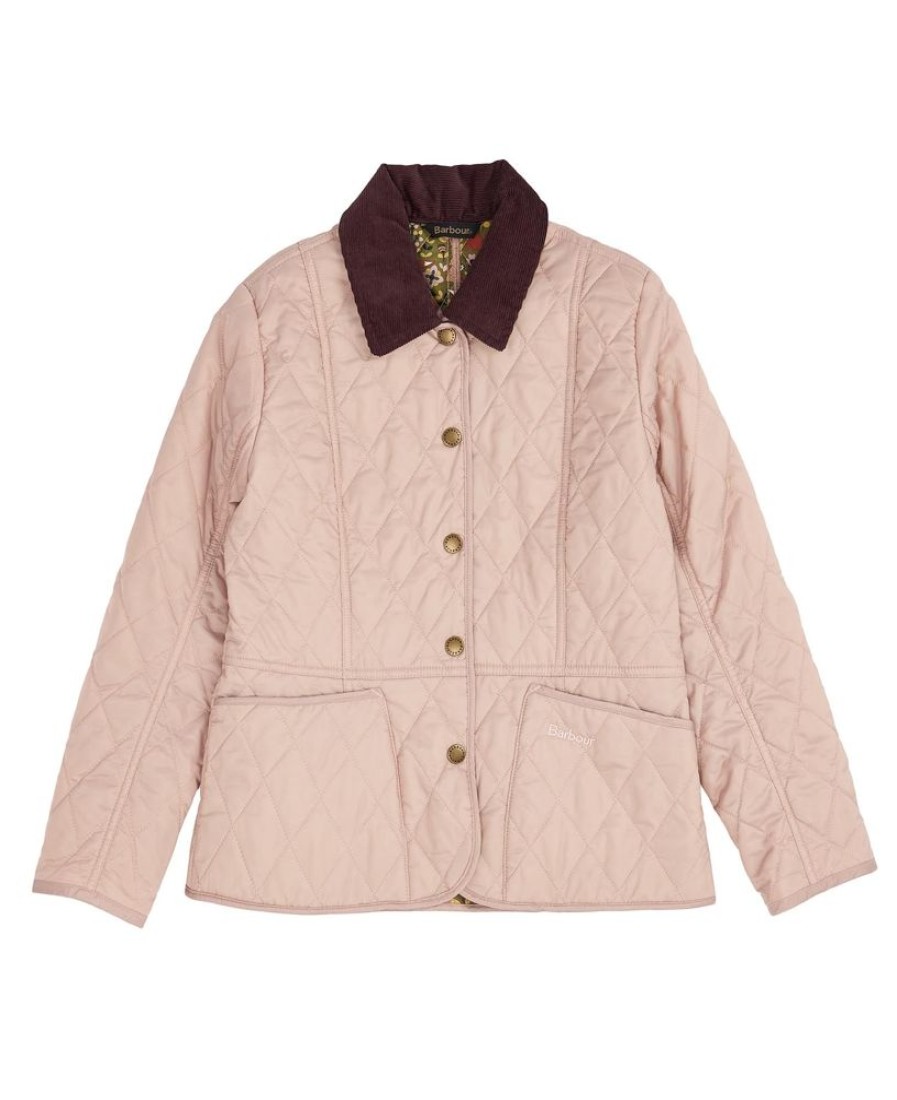 Kids Barbour Quilted Jackets | Barbour Girls Printed Liddesdale Quilted Jacket