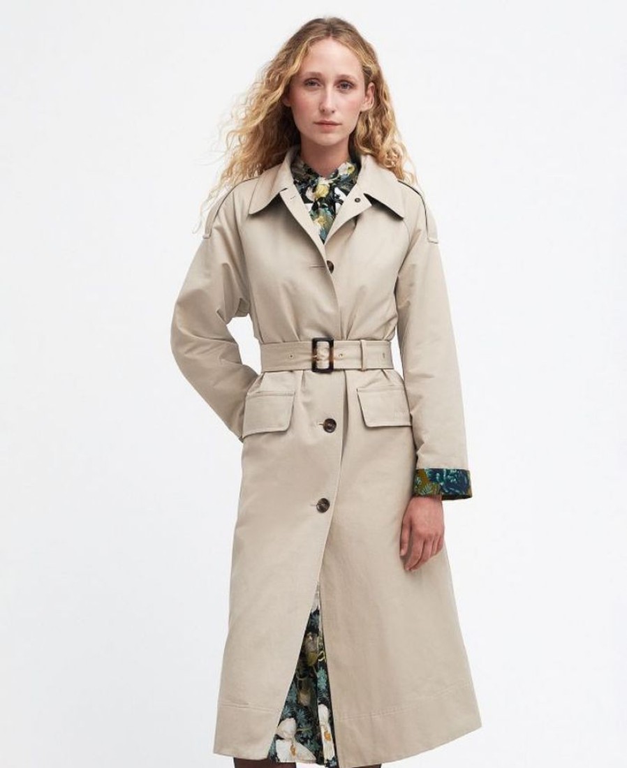 Women Barbour Trench Coats | Barbour X House Of Hackney Queensbridge Showerproof Trench Coat