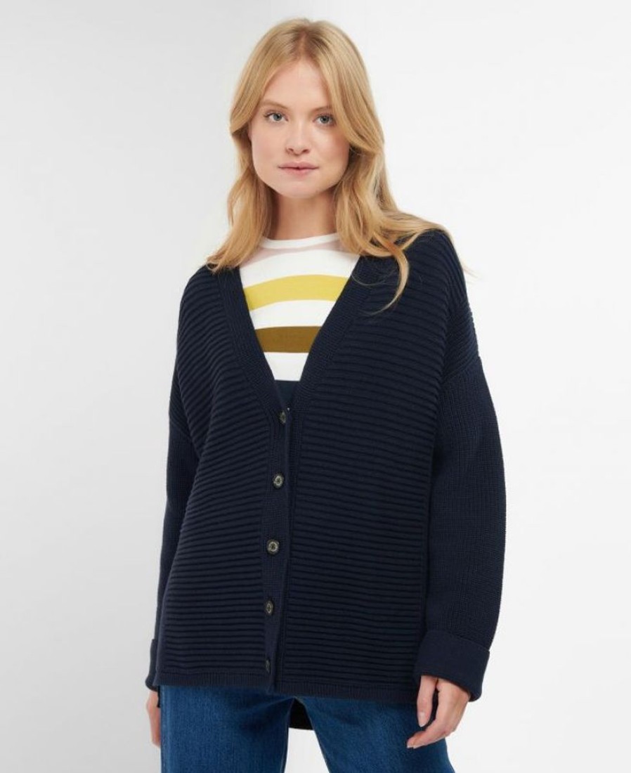 Women Barbour Cardigans | Barbour Stitch Guernsey Button Cardigan