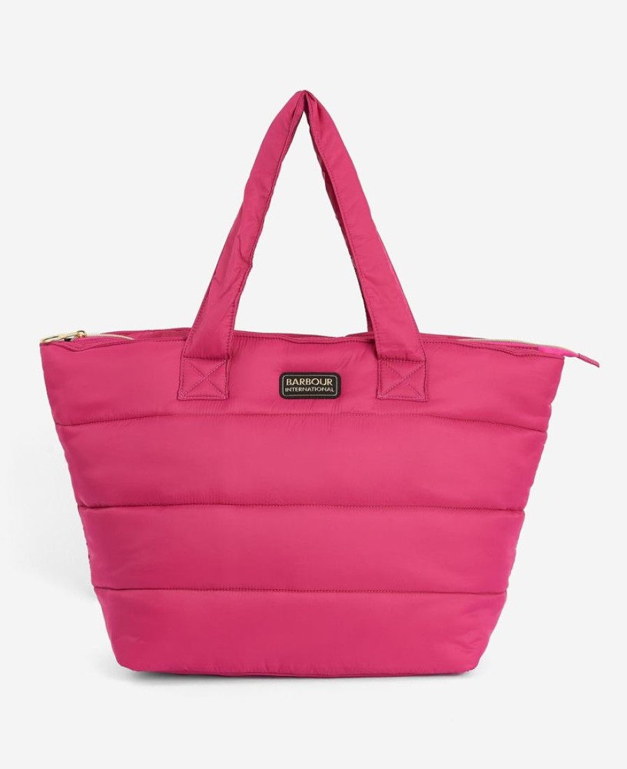 Accessories Barbour Bags & Luggage | B.Intl Monaco Large Quilted Tote Bag