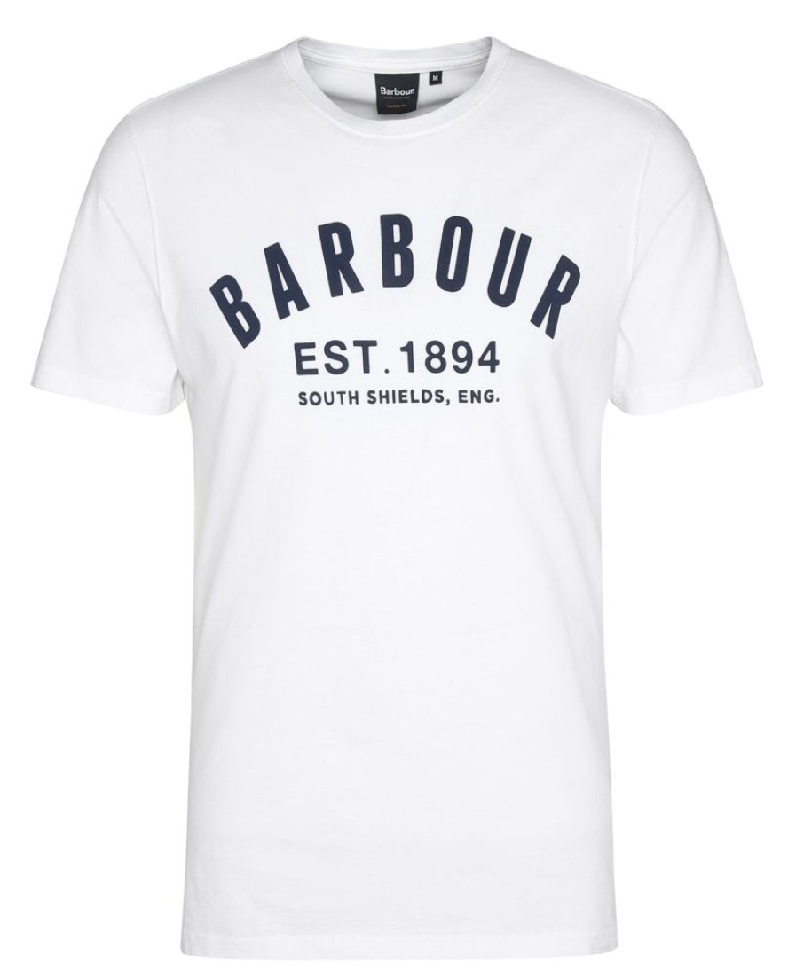 Men Barbour T-Shirts | Barbour Essential T-Shirt Ridge Logo