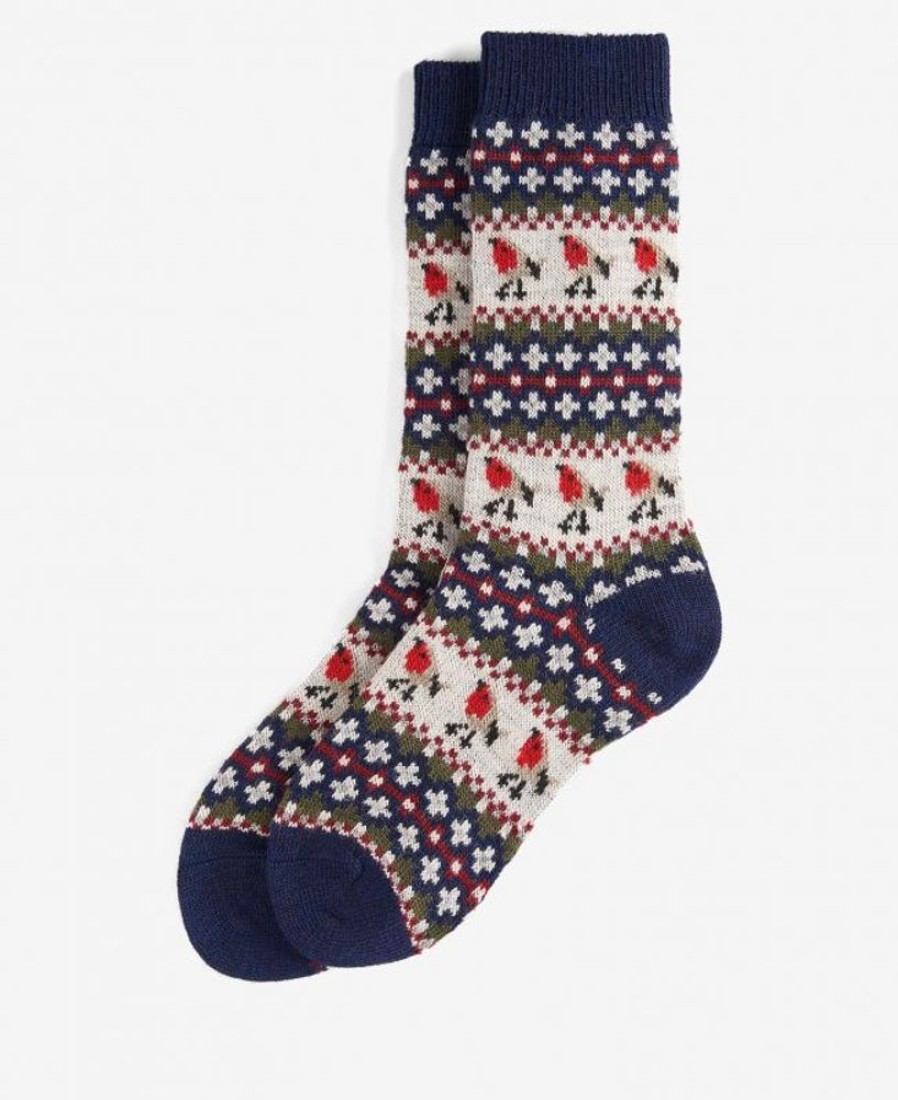 Accessories Barbour Socks | Barbour Robin Fairisle Socks