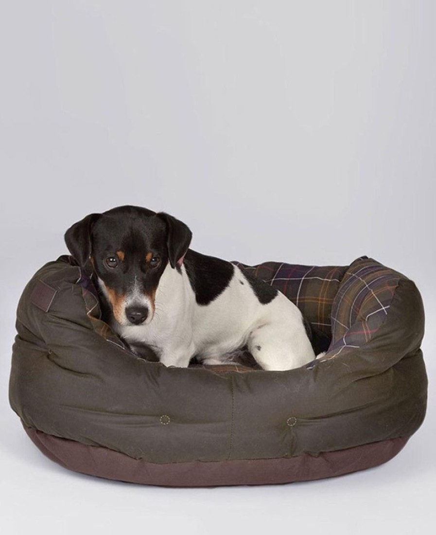 Accessories Barbour Beds & Blankets | Barbour Wax/Cotton Dog Bed 24In