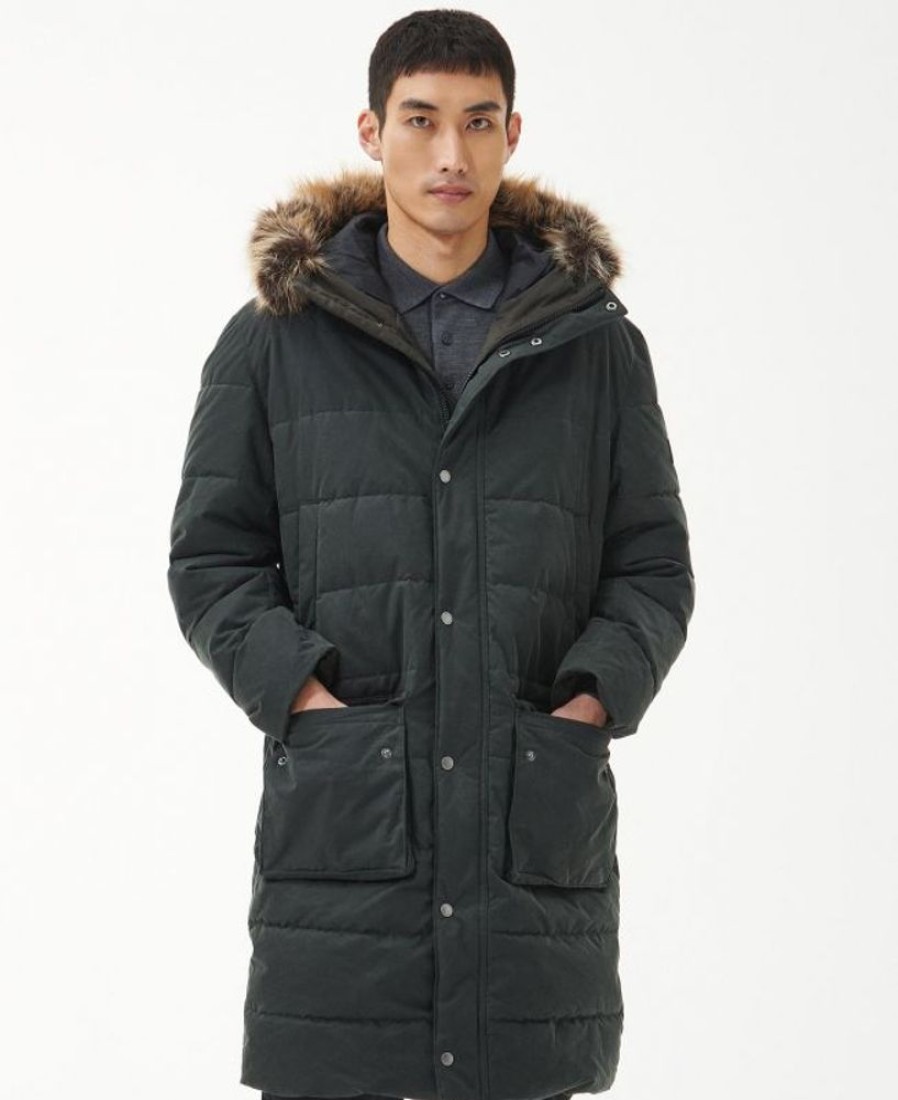 Men Barbour Waxed Jackets | B.Intl Dowanside Wax Parka Jacket