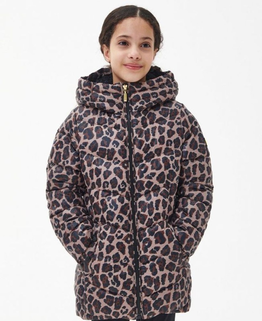 Kids Barbour Jackets | B.Intl Girls' Printed Boston Quilted Jacket