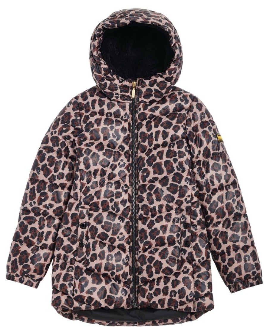 Kids Barbour Jackets | B.Intl Girls' Printed Boston Quilted Jacket