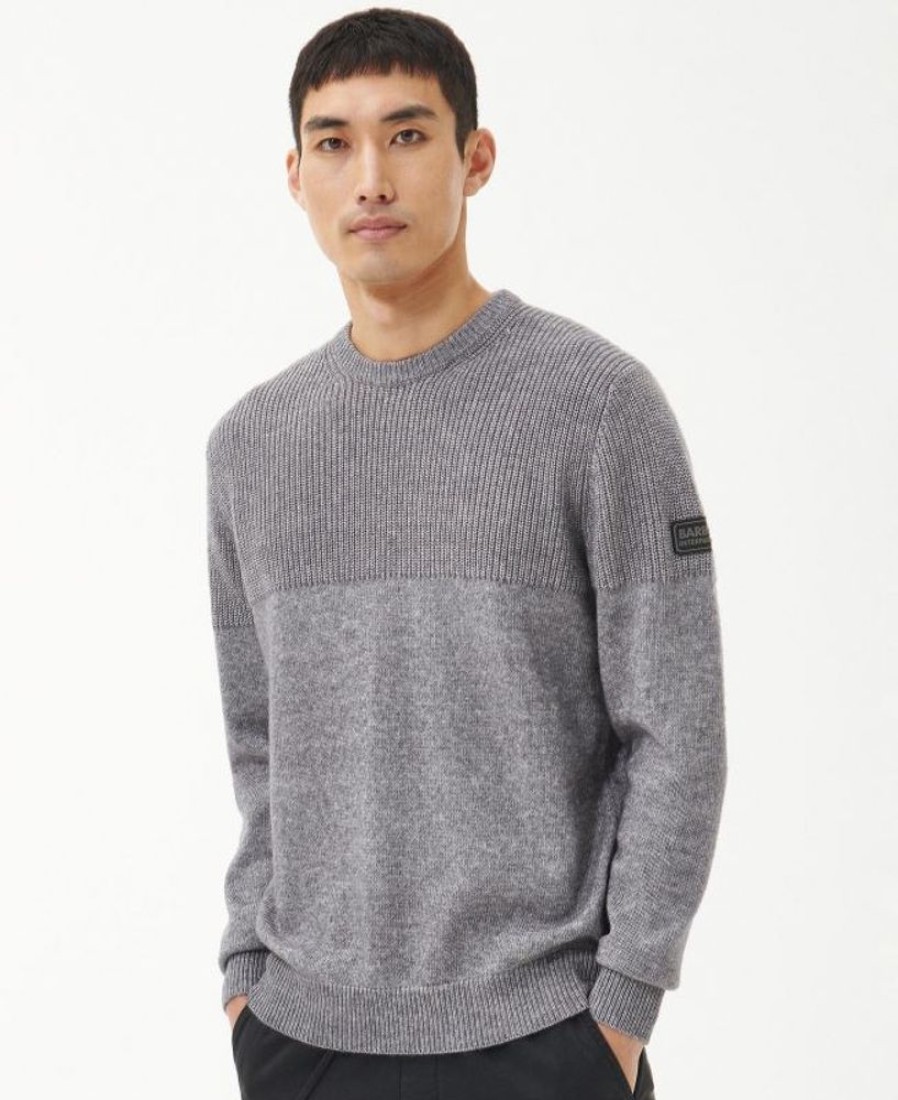 Men Barbour Jumpers | B.Intl Chain Crew Neck Jumper