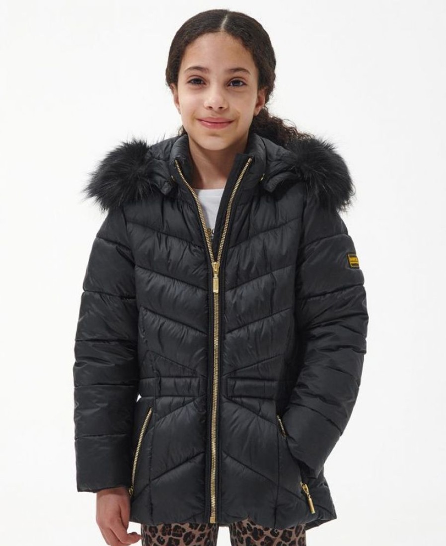 Kids Barbour Quilted Jackets | B.Intl Girls' Island Quilted Jacket