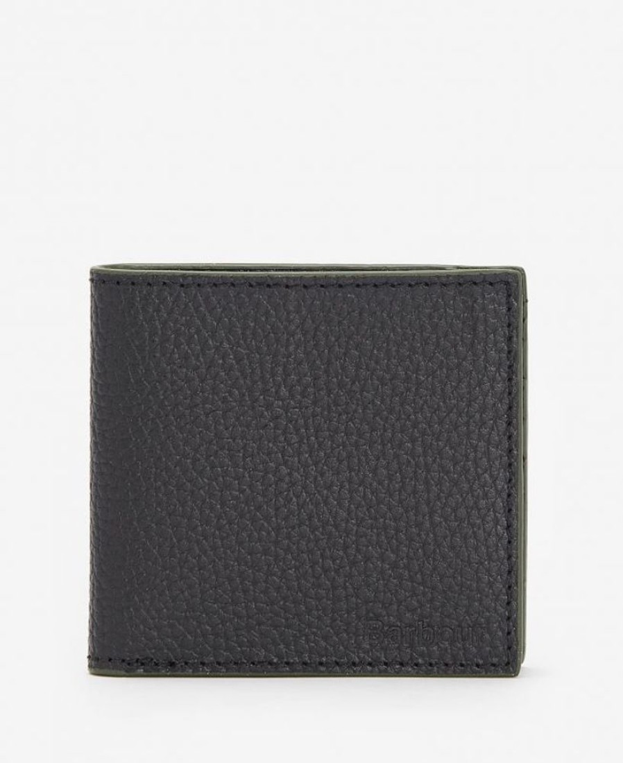 Accessories Barbour Wallets & Card Holders | Barbour Grain Leather Billfold Wallet