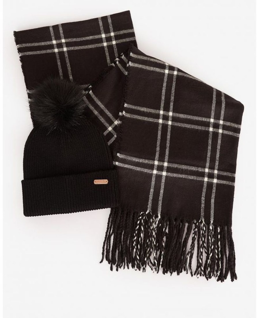 Accessories Barbour Hats & Gloves | B.Intl Beanie & Scarf Gift Set