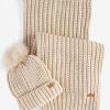 Accessories Barbour Scarves & Wraps | Barbour Saltburn Beanie & Scarf Set