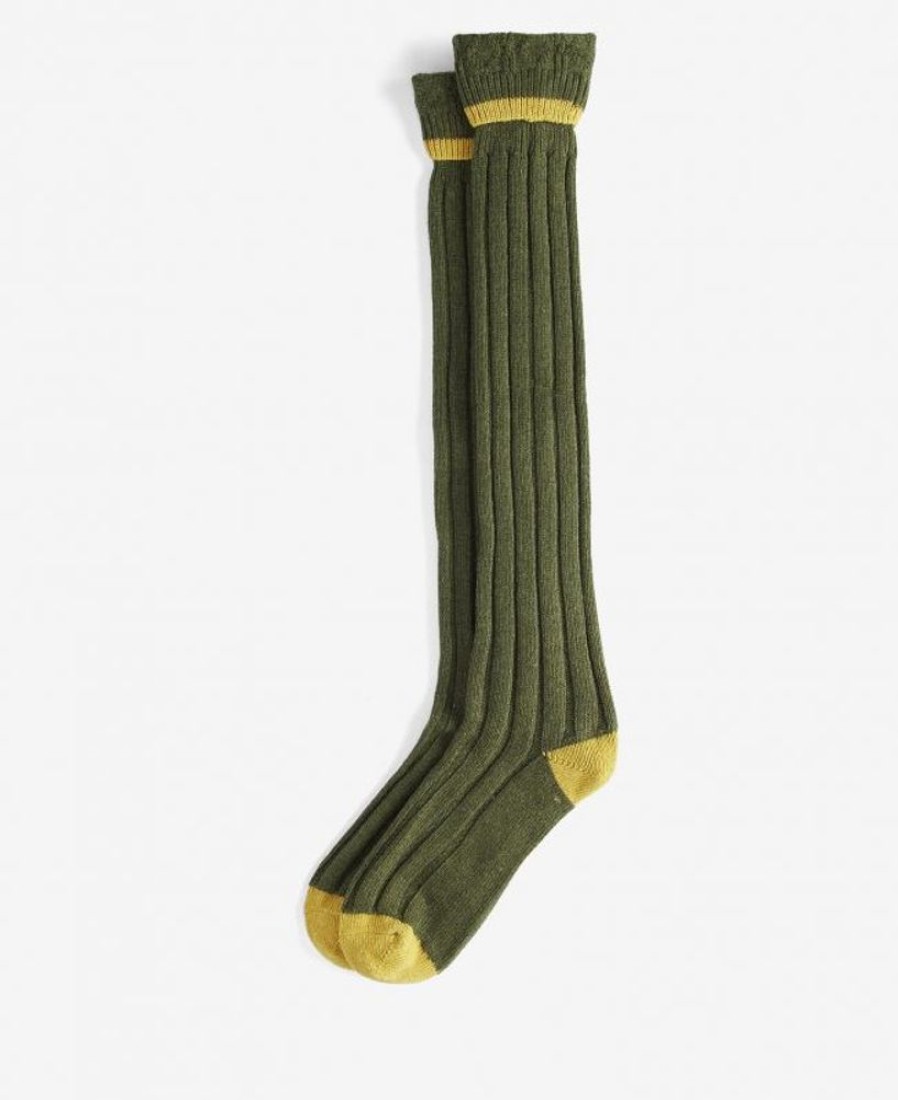 Accessories Barbour Socks | Barbour Contrast Gun Stockings