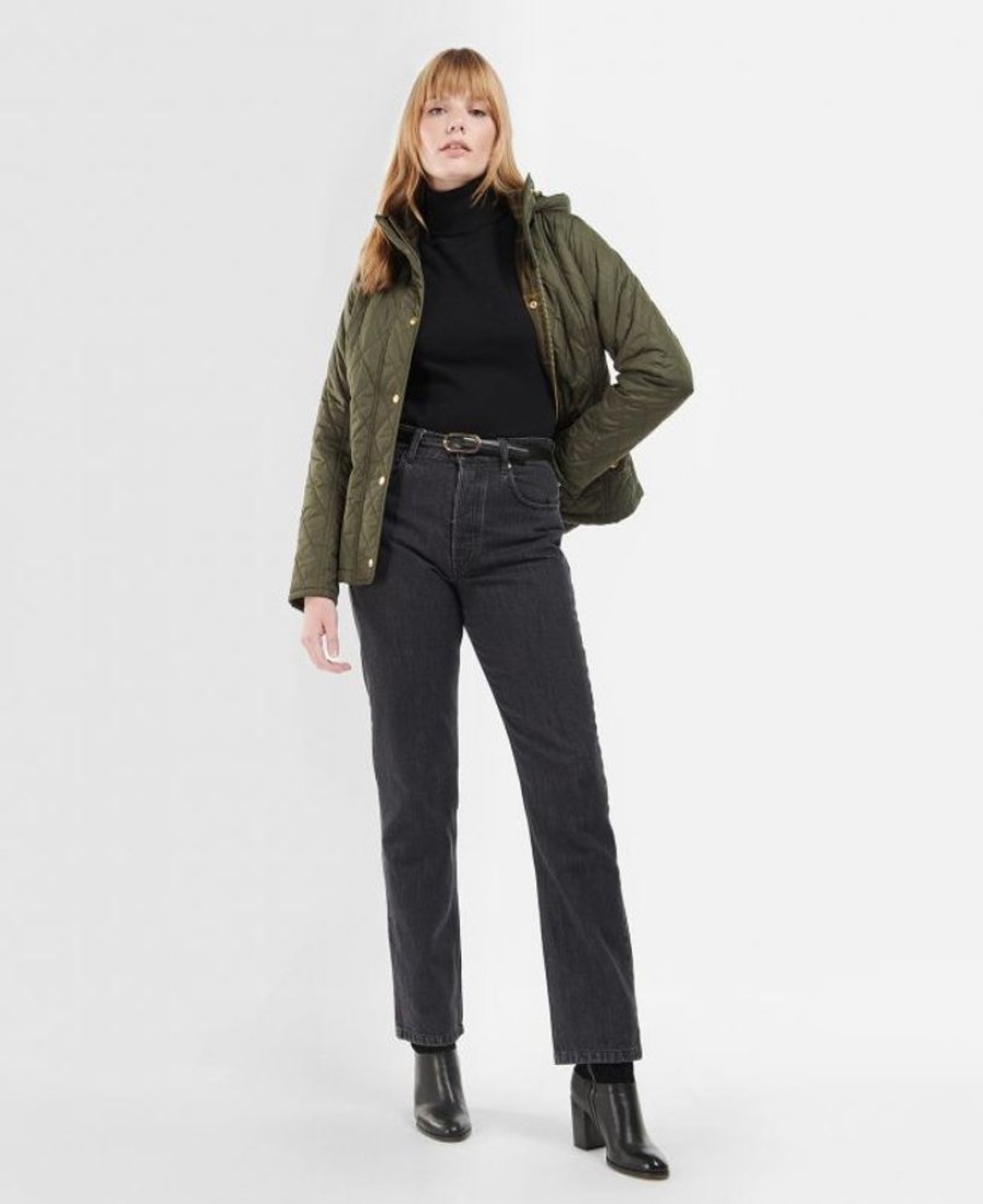 Women Barbour Trousers & Shorts | Barbour Burne Mid-Rise Straight Jeans