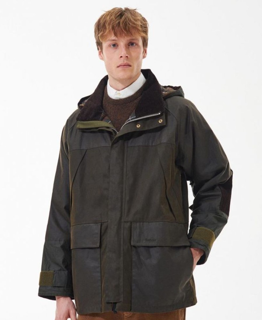 Men Barbour Parka Jackets | Barbour Short Field Wax Parka Jacket