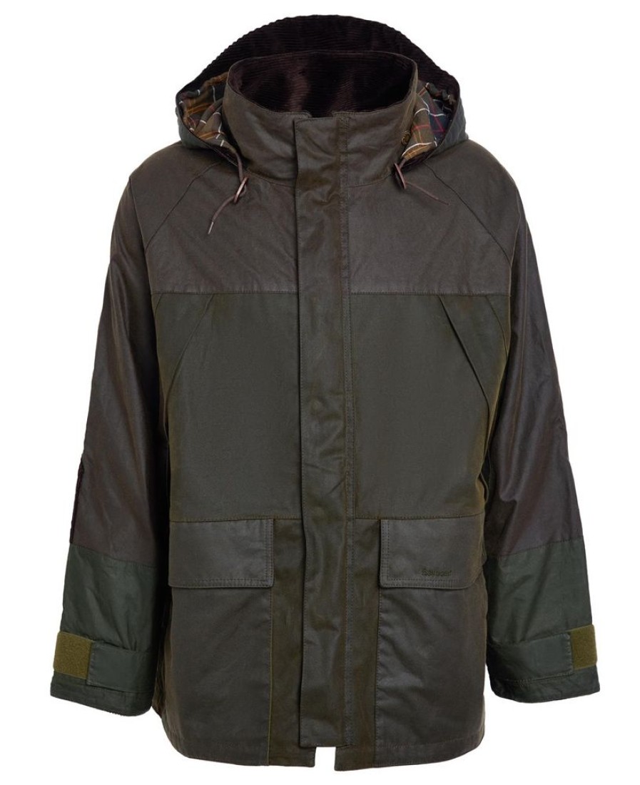 Men Barbour Parka Jackets | Barbour Short Field Wax Parka Jacket