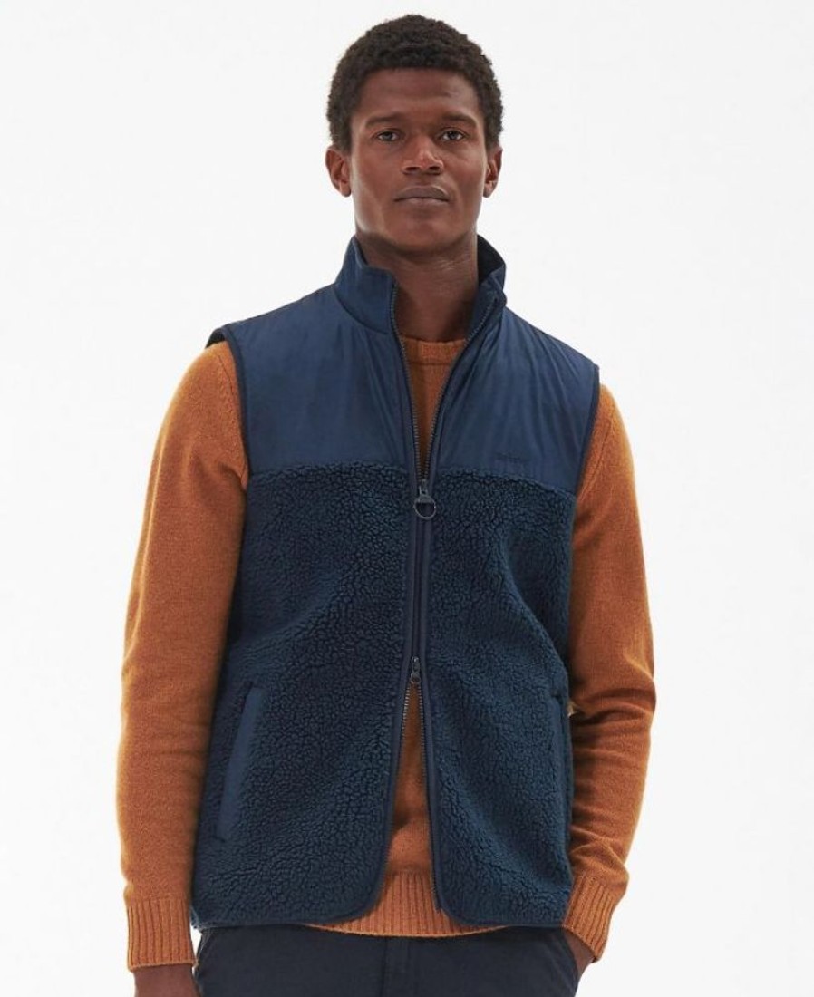 Men Barbour Fleeces | Barbour Newlan Fleece Gilet