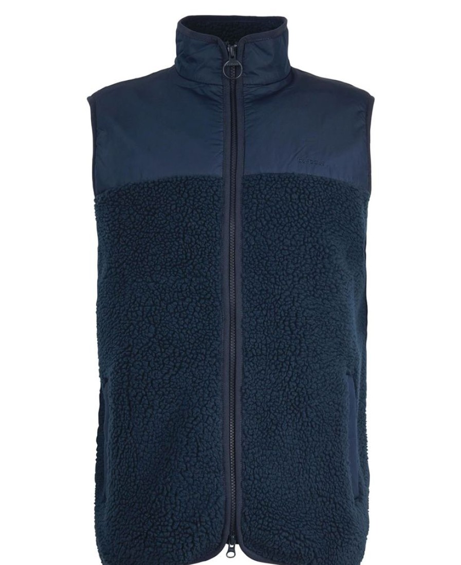 Men Barbour Fleeces | Barbour Newlan Fleece Gilet