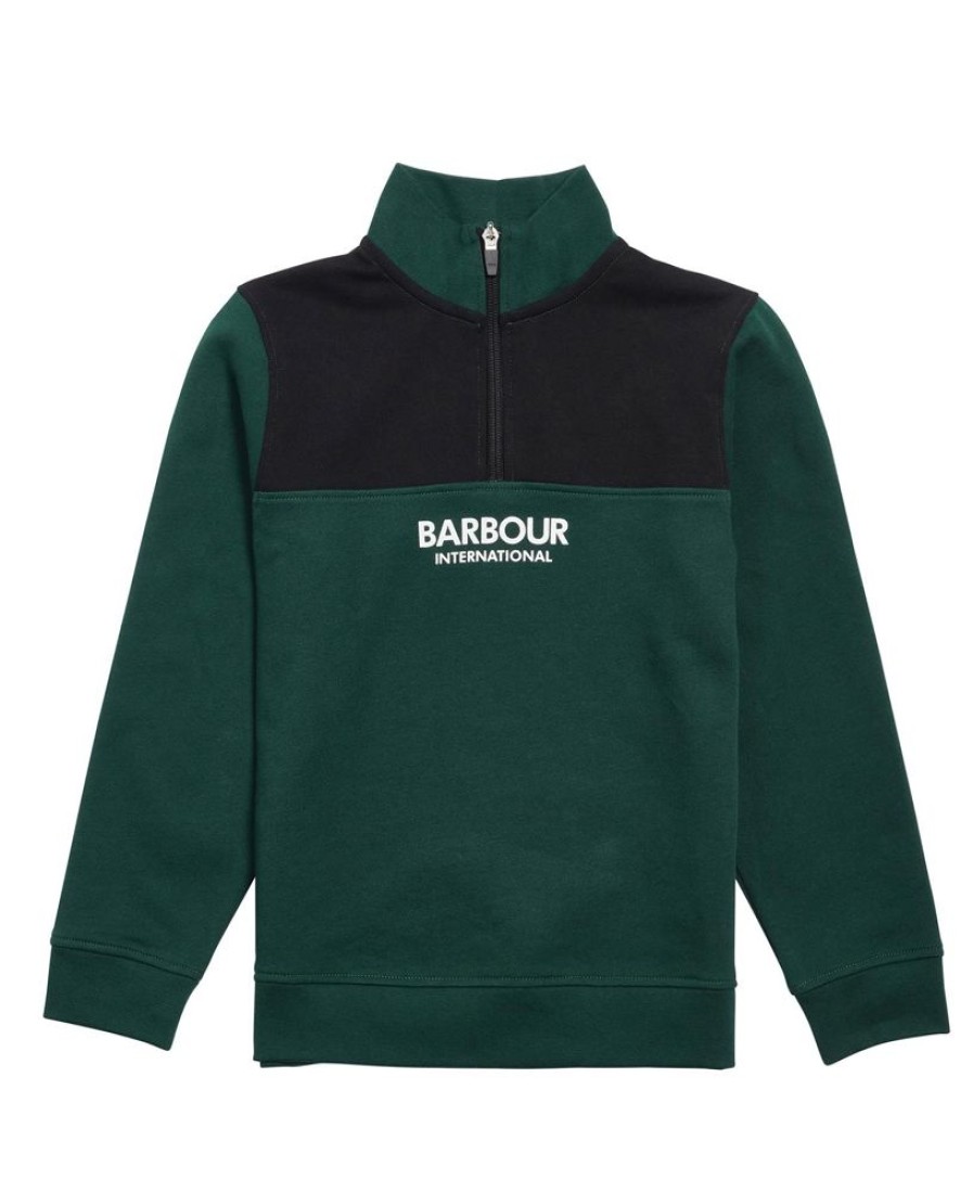 Kids Barbour Clothing | B.Intl Boys' Circuit Half-Zip Sweatshirt