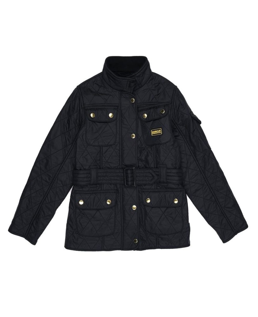 Kids Barbour Jackets | B.Intl Girls International Polarquilt Jacket