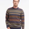 Men Barbour Jumpers | Barbour Case Fairisle Crew Neck Sweater