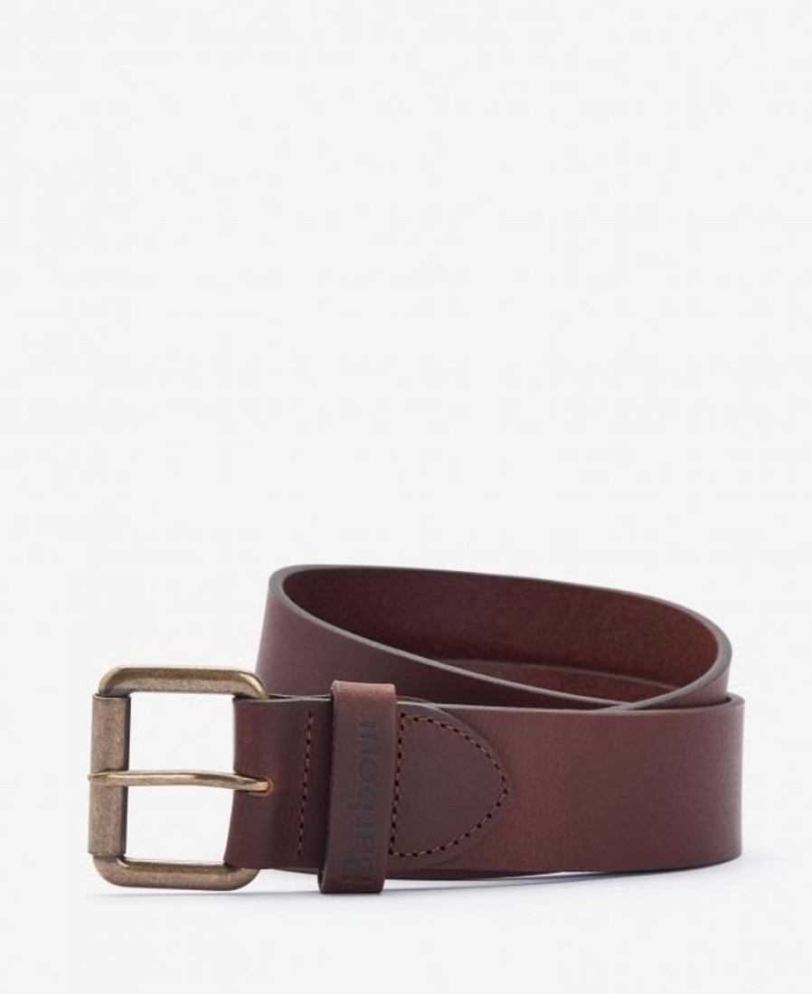 Accessories Barbour Belts | Barbour Matt Leather Belt