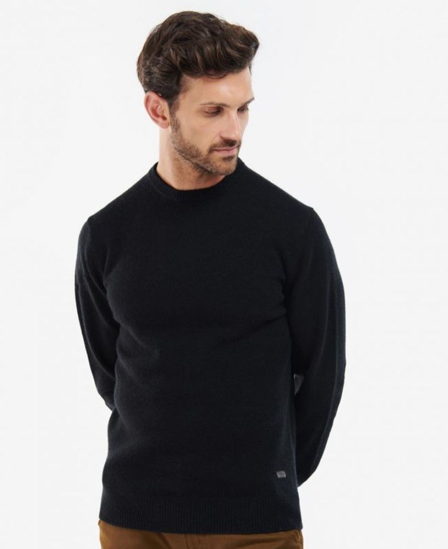 Men Barbour Jumpers | Barbour Essential Pullover Patch Crew