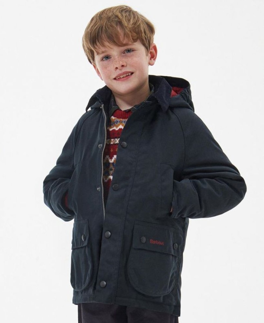 Kids Barbour Waxed Jackets | Barbour Boys' Winter Bedale Wax Jacket