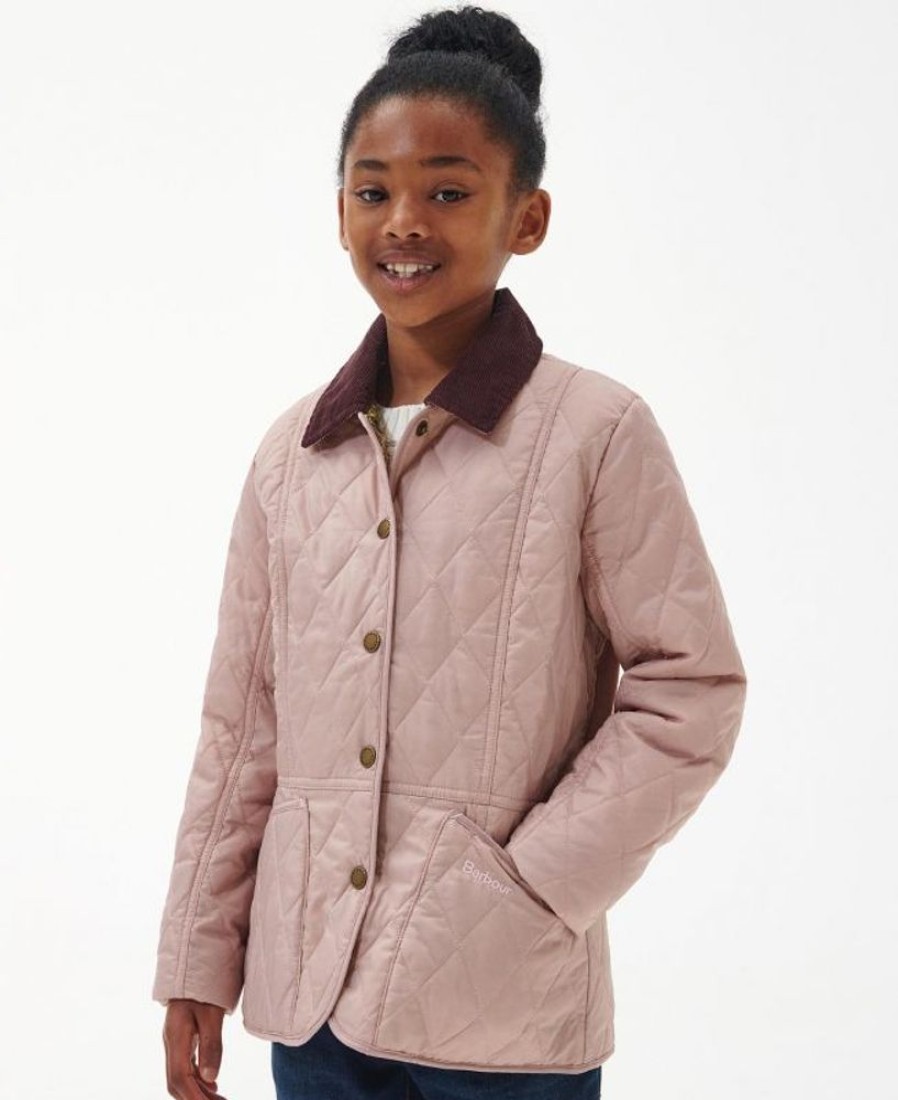 Kids Barbour Jackets | Barbour Girls Printed Liddesdale Quilted Jacket