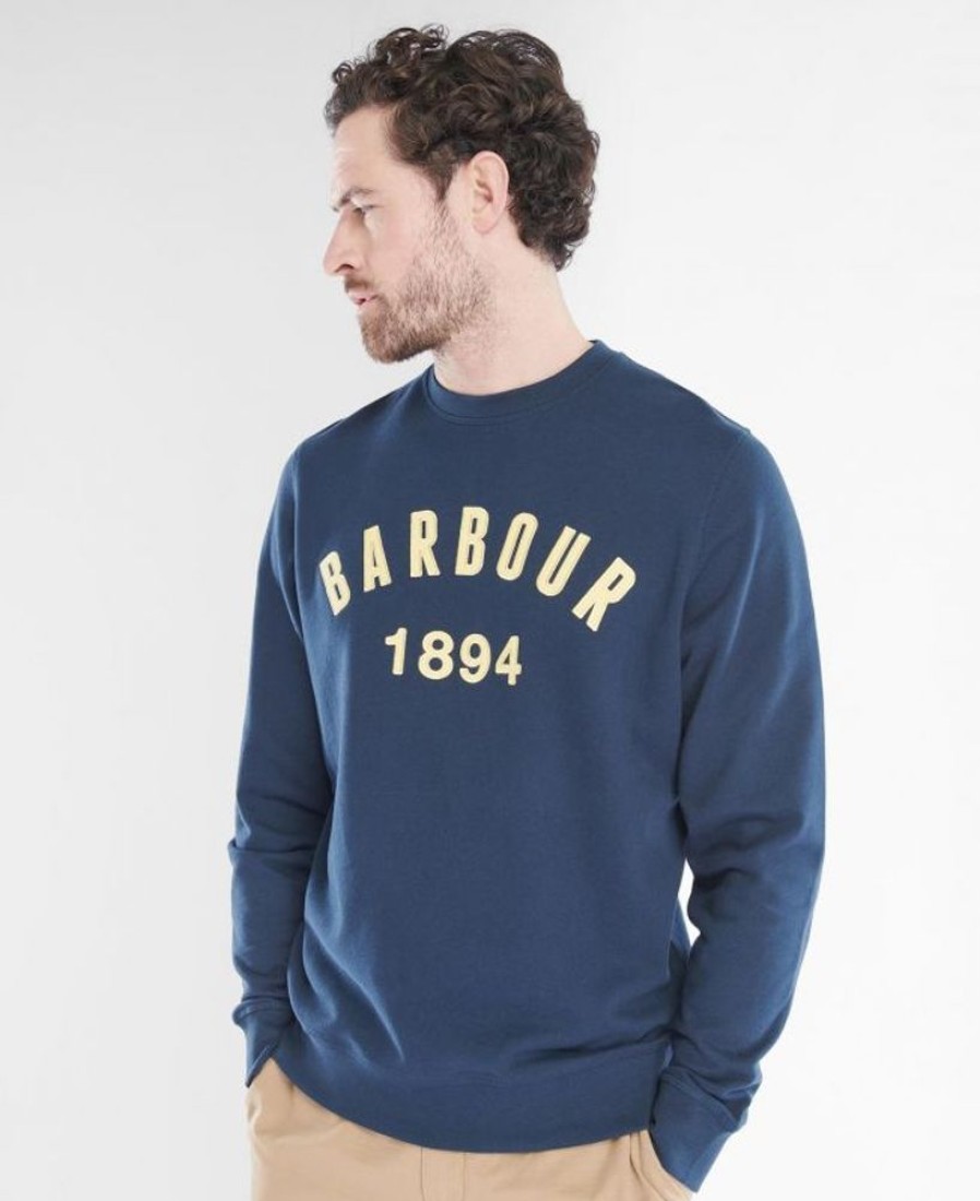 Men Barbour Hoodies & Sweatshirts | Barbour John Crew Sweatshirt