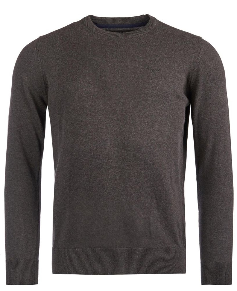 Men Barbour Jumpers | Barbour Pima Cotton Crew Neck Sweater