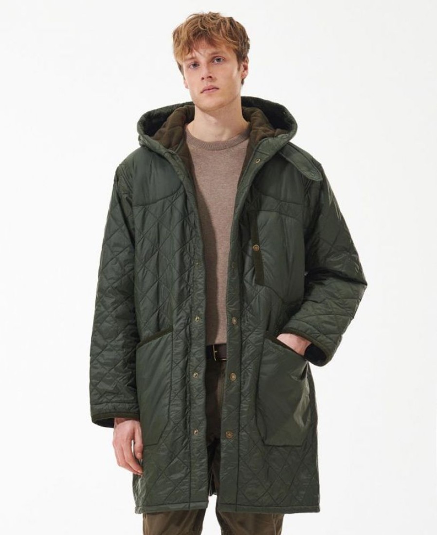 Men Barbour Parka Jackets | Barbour Overnight Polar Quilted Parka Jacket