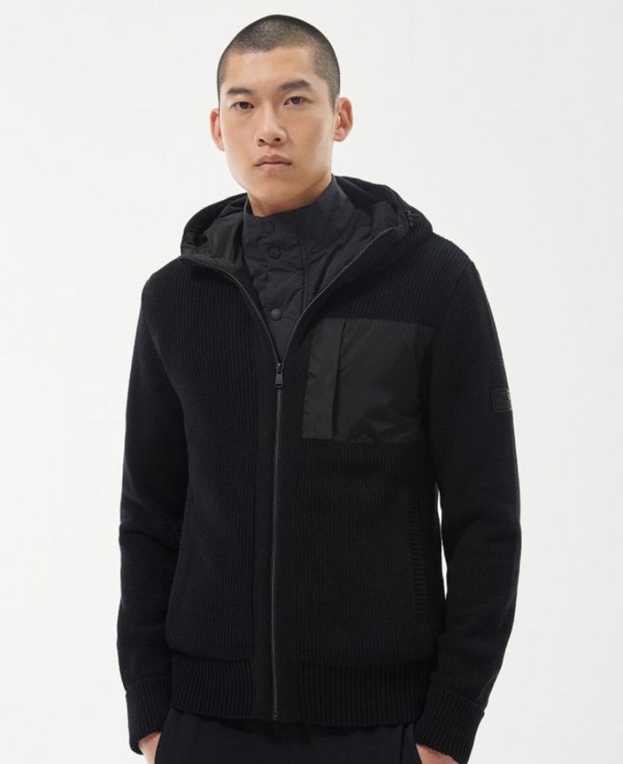 Men Barbour Jumpers | B.Intl Eraser Knitted Hoodie