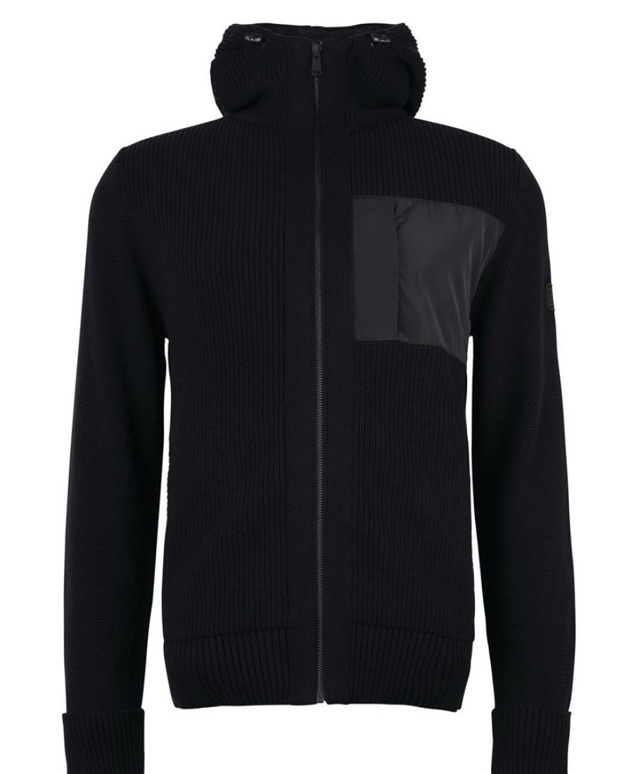 Men Barbour Jumpers | B.Intl Eraser Knitted Hoodie