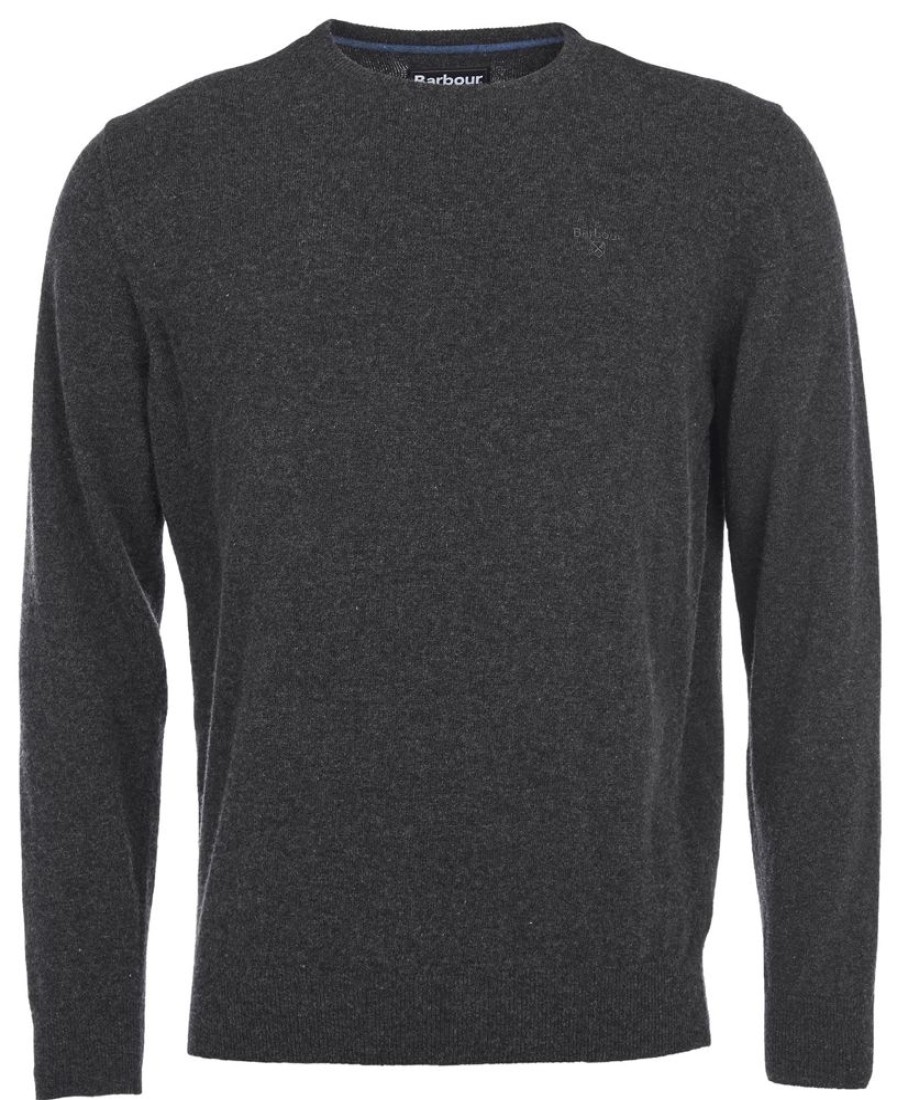 Men Barbour Jumpers | Barbour Essential Lambswool Crew Neck Sweatshirt