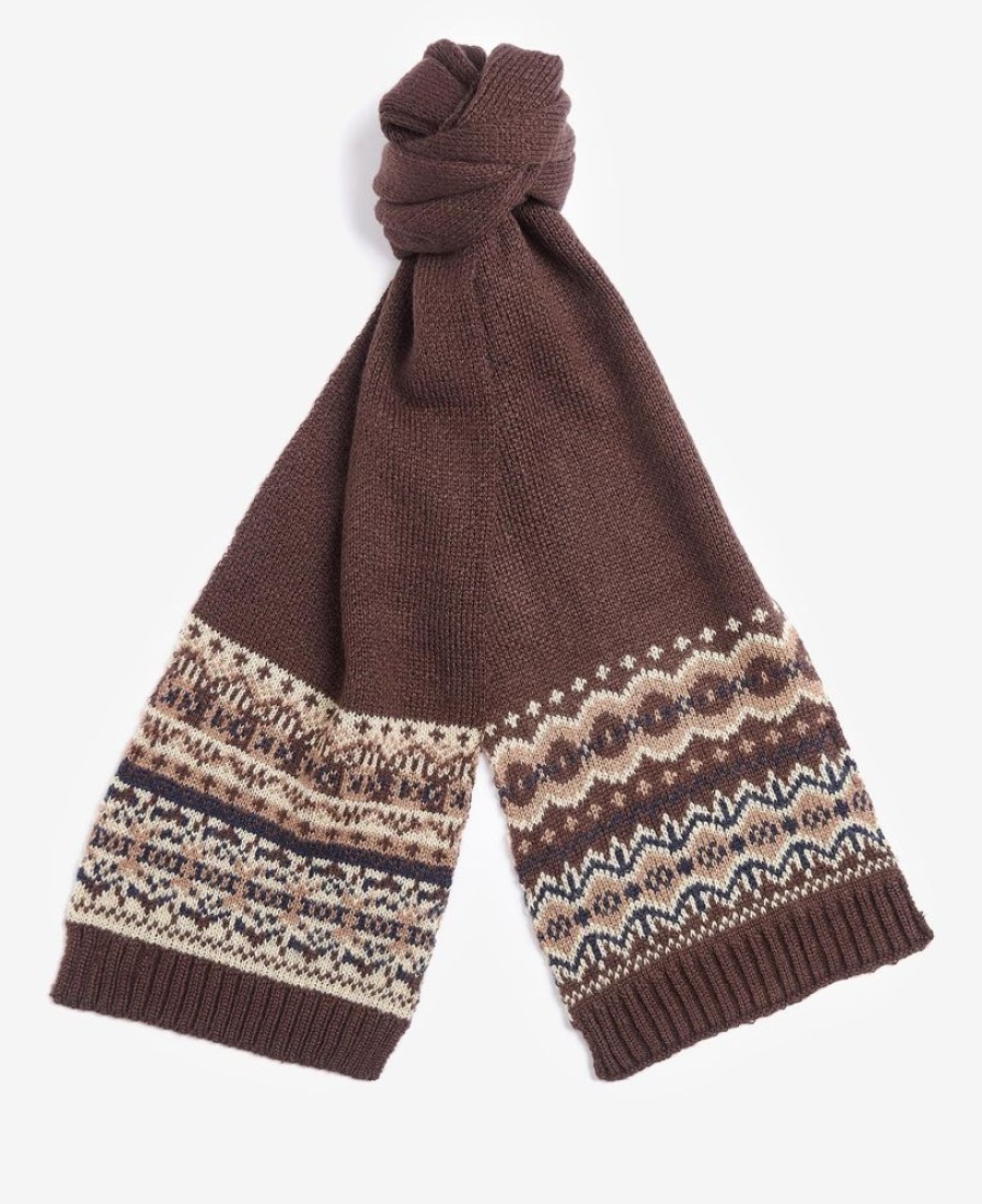 Accessories Barbour Scarves & Handkerchiefs | Barbour Fairisle Beanie & Scarf Gift Set