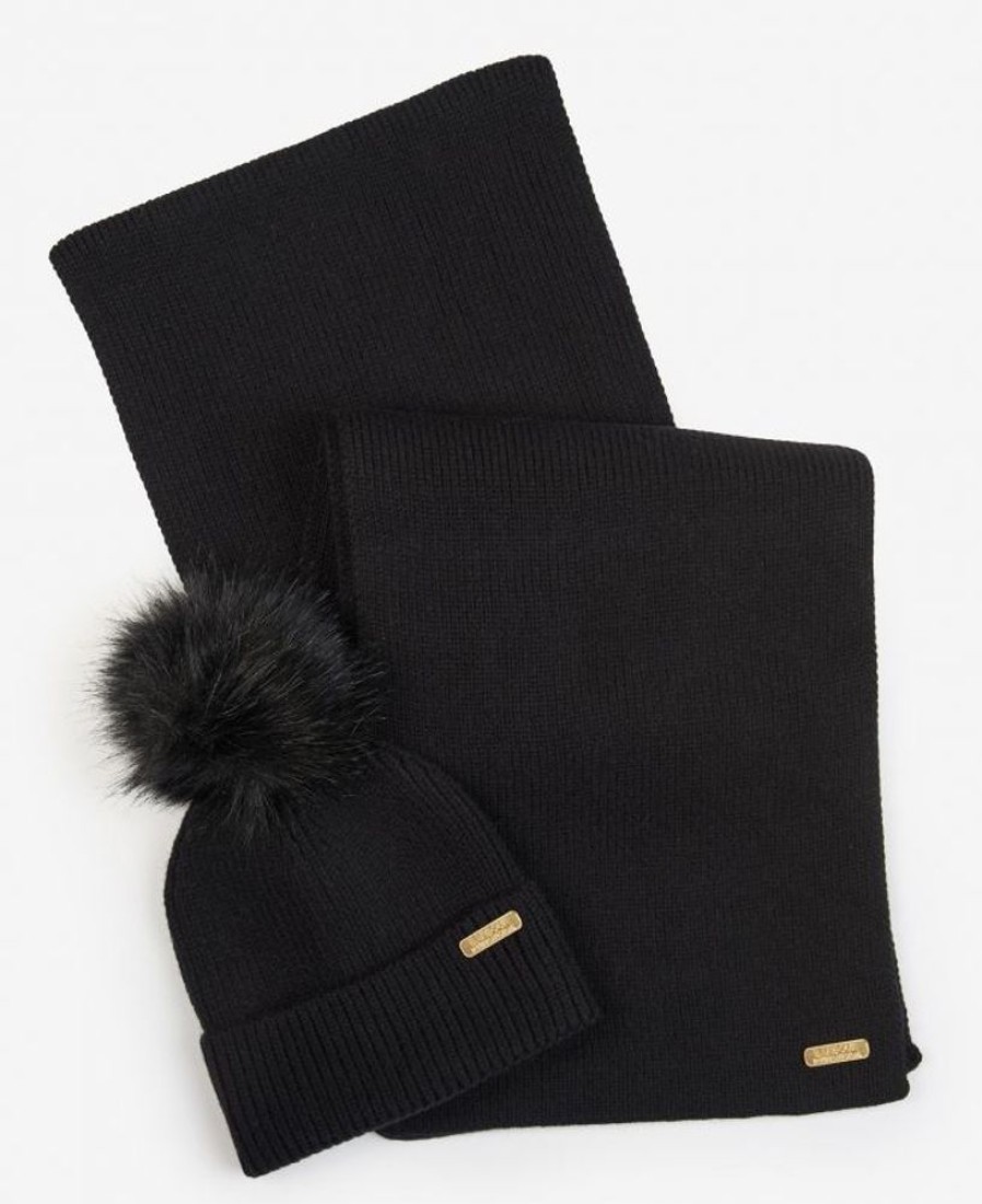 Accessories Barbour Scarves & Wraps | B.Intl Mallory Beanie & Scarf Gift Set