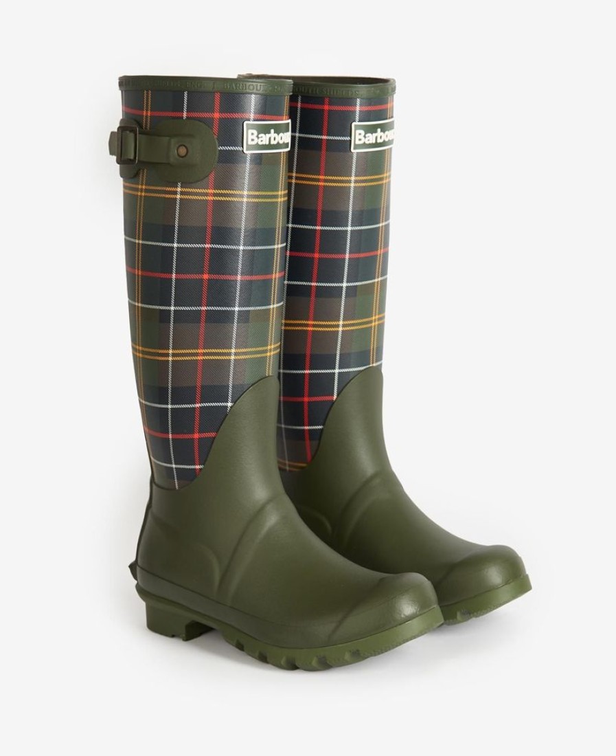 Women Barbour Wellingtons | Barbour Tartan Bede Wellingtons