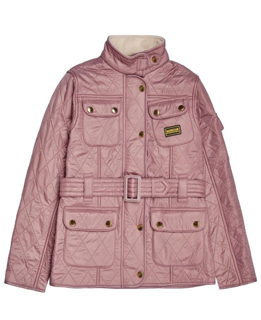 Kids Barbour Jackets | B.Intl Girls International Polarquilt Jacket