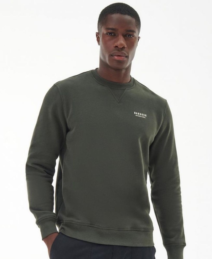 Men Barbour Hoodies & Sweatshirts | B.Intl Charlton Crew Neck Sweatshirt